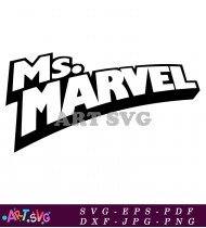 Ms Marvel Logo Vector Art SVG