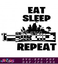 Eat Sleep Fortnite Repeat Vector Art SVG