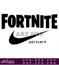 Nike Just Play It Logo Design Template SVG