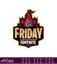 Friday Fortnite Logo Vector Game Design SVG