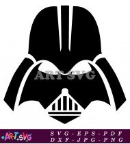 Darth Vader Star Wars Mask Design SVG 1