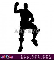 Fortnite Default Dance Silhouette PNG SVG