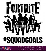 Fortnite Squad Goals Silhouette PNG SVG