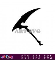 Black Axe Silhouette Vector Art SVG