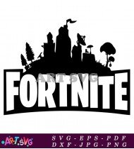 Fortnite Game Logo on White Background SVG