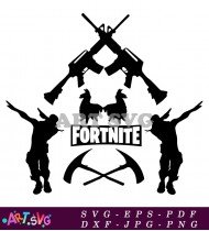 Fortnite Silhouette Logo Game Design SVG