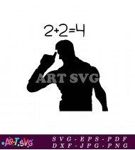 Silhouette Army Soldier Holding A Weapon Image SVG