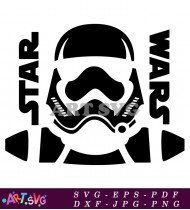 Darth Vader Star Wars Black And White SVG