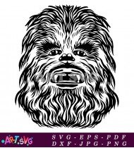 Chewbacca Wookiee Star Wars Character SVG 1