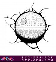 Death Star Star Wars Vector Illustration SVG