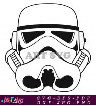 Stormtrooper Helmet Star Wars Characters SVG