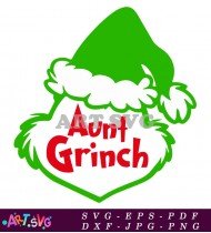 The Grinch Character With Hat Cartoon SVG