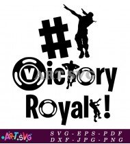 Victory Royale Fortnite Gaming Graphic SVG