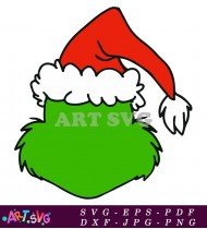 Grinch Cartoon Christmas Holiday Clip Art SVG