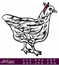 Chicken Hen Clipart Rooster Poultry SVG