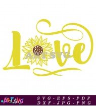 Love Flower Design For Shirts And Mugs SVG 1