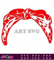 Red Bow Clipart Graphic Design For T-shirt SVG 2