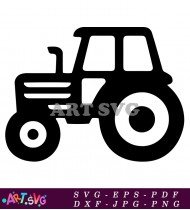 Classic Farm Tractor Clipart for Projects SVG