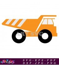 Dump Truck Silhouette Clipart for Construction Sites SVG