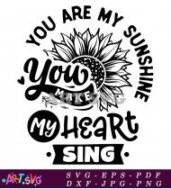 You Are My Sunshine Printable Wall Art SVG