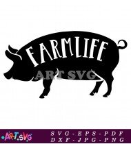 Farm Life Silhouette Design Printable SVG