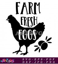 Farm Fresh Eggs Printable Farmhouse Decor SVG