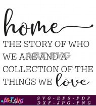 Home Story SVG File for Crafting 1