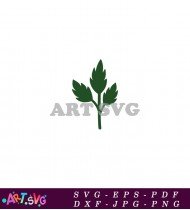 Green Leaf SVG Vector for Crafts