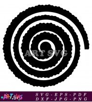 Ornate Mandala Spiral Circle Circular Pattern SVG 1