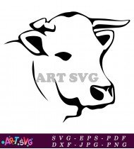 Farm House Cow Silhouette Wall Decor SVG