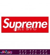 Supreme Red Box Logo T-Shirt SVG 1