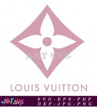 Louis Vuitton Logo in Pink Diamond SVG