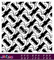 Monochrome Burberry Design Pattern Background SVG