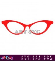 Red Elegant Sunglasses Design Fashion Accessories SVG