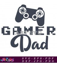 Gamer Dad Controller Icon Design SVG