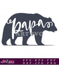 Papa Bear Father's Day Shirt Design SVG 1