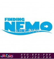 Blue And White Finding Nemo Movie Logo SVG 1