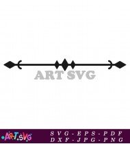 Geometric Black Arrow Pattern Digital Clip Art SVG