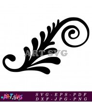 Swirly Leaf Vector Design Download for Free SVG 1