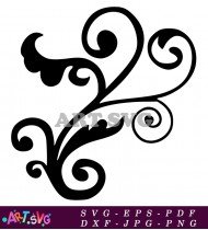 Swirls And Dots Vector Art Design Download SVG