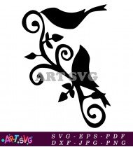 Floral And Bird Vector Art Design Download SVG