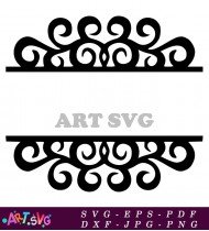 Floral Swirls Pattern Vector Free Download SVG