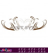 Black And White Ornate Wedding Clipart SVG 1