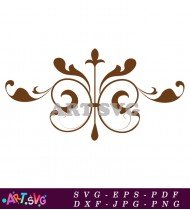 Elegant Wedding Floral Pattern Clip Art SVG 1