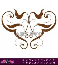 Vintage Ornate Scroll Swirl Decorative Vector Design SVG