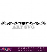 Elegant Decorative Swirls Ornate Vector Design Pattern SVG 2