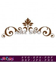 Elegant Ornamental Swirl Design Free Vector Clipart SVG