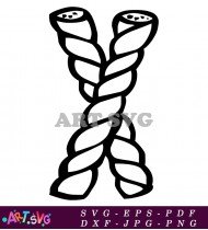 Braided Rope Clipart Vector For Decoration Design SVG