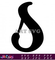 Free Black Letter S Vector Graphic SVG