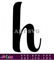 Free Cursive Letter H Alphabet Download SVG